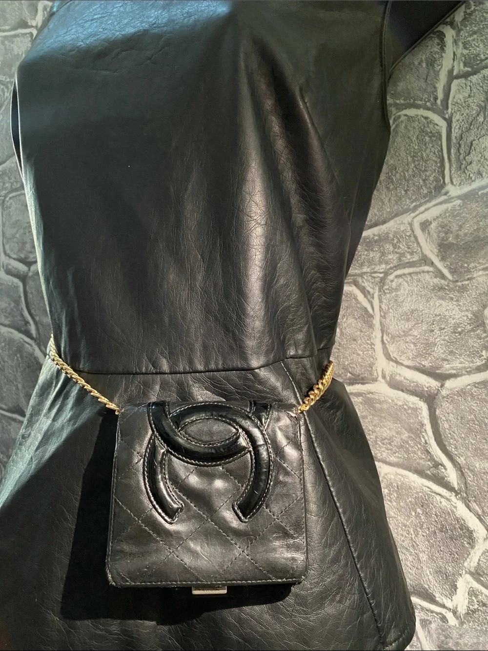 Authentic Chanel Cambon Line Quilted Wallet